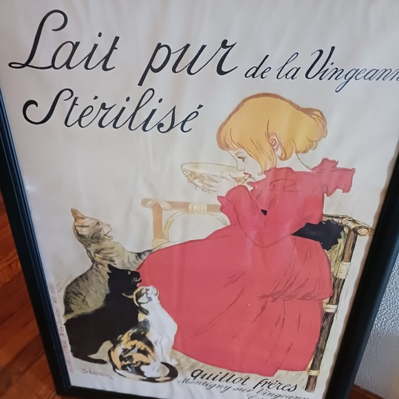 RARE THÉOPHILE ALEXANDRE STEINLEN1859 - 1923 LARGE FRAMED PRINT - Picture 2 of 9